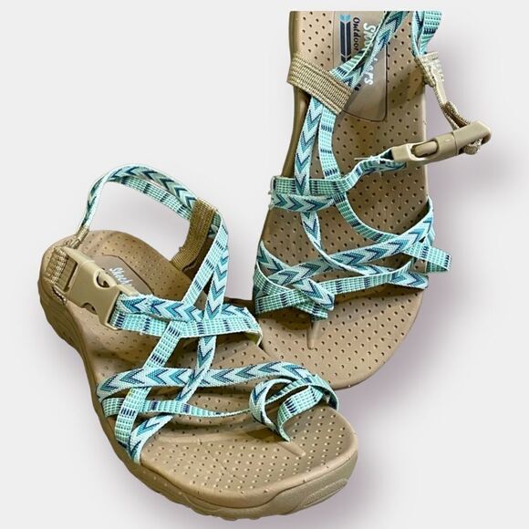 NEW Kid's Sketchers Chaco Like Water Outdoor Shoe Size 5  Teal - Picture 1 of 6